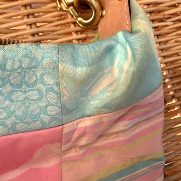 COACH Hamptons hobo shoulder bag pastel patchwork No: L05Q-374 - Picture 3 of 12